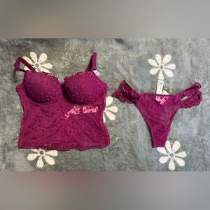 SXS/S Victoria’s Secret Lace Lingerie Set Purple